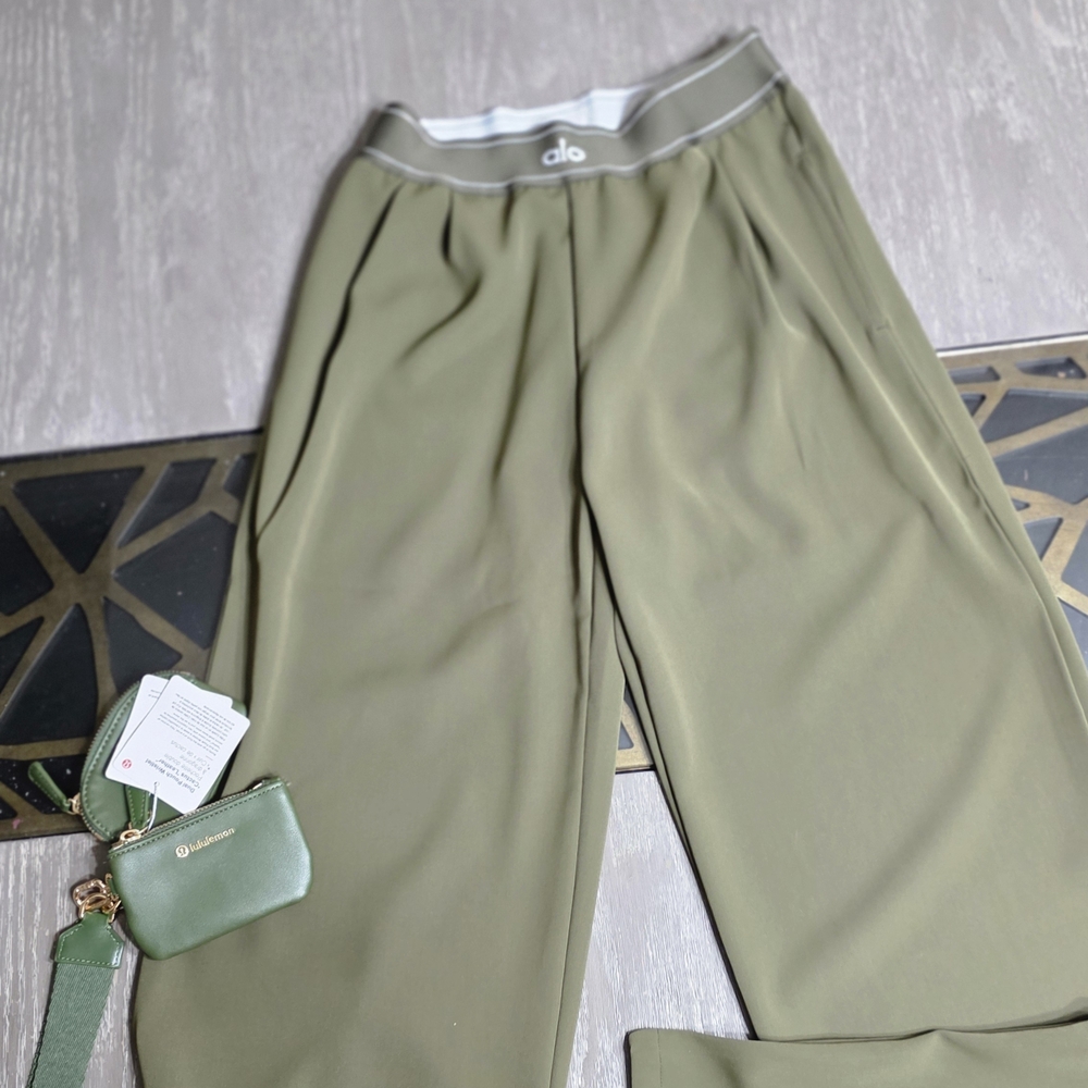 ALO Yoga Sage Green Track Pants